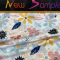Tissu en mousseline de polyester pur à imprimé floral coloré